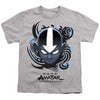 Avatar The Last Airbender - Airbender Blue And Black Kanji Youth Short Sleeve