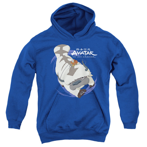 Avatar The Last Airbender - Appa In Flight Youth Hooded Sweatshirt