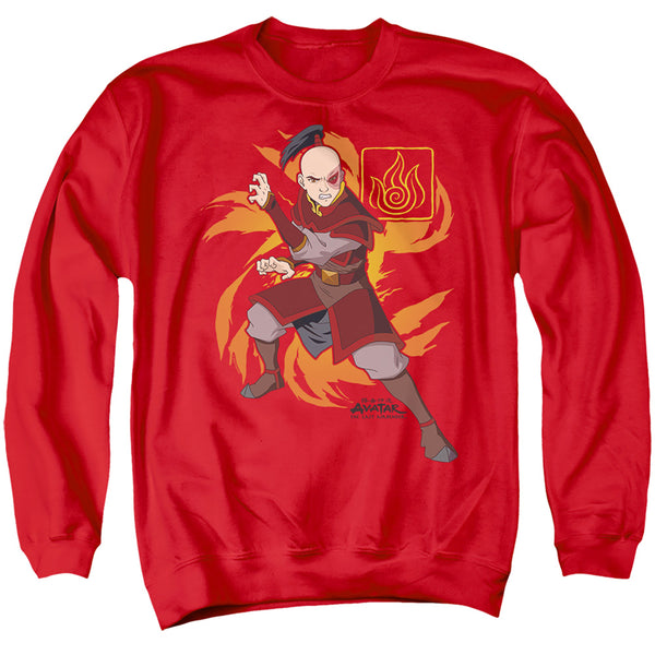 Avatar The Last Airbender - Zuko Flame Burst Adult Crewneck Sweatshirt