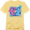 Blue’s Clues (Classic) - Magenta And Flowers Adult Regular Fit Short Sleeve
