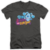 Blues Clues & You - We Can Too! Adult Slim Fit V Neck Cotton