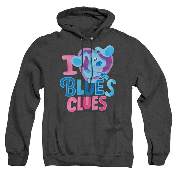 Blues Clues & You - I Heart Blue Adult Heather Hoodie