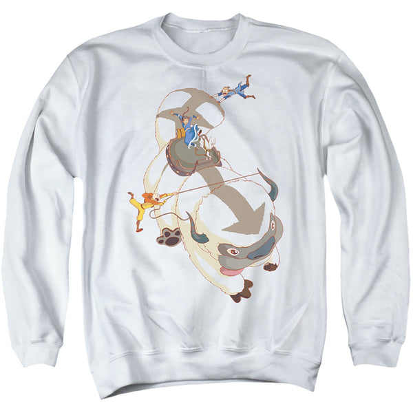 Avatar The Last Airbender - Hang On Appa Adult Crewneck Sweatshirt