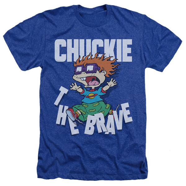 Rugrats - Chuckie The Brave Adult Regular Fit Heather Short Sleeve