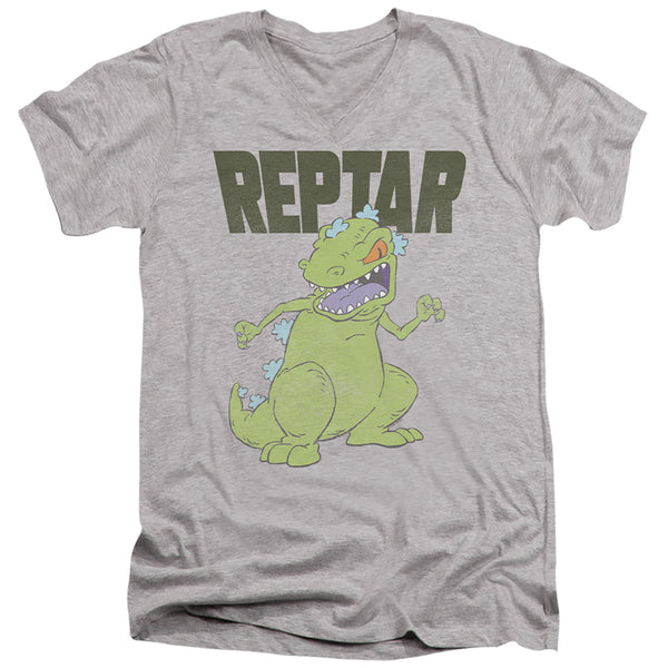 Rugrats - Reptar Big Adult Slim Fit V Neck Cotton