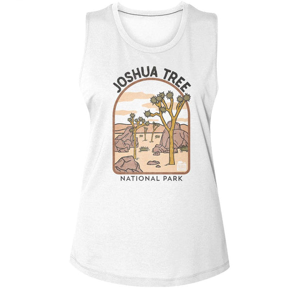 NPCA-Joshua Tree Arch Illustration - Ladies Muscle Tank