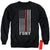 New York City - Thin Red Line Adult Crewneck Sweatshirt