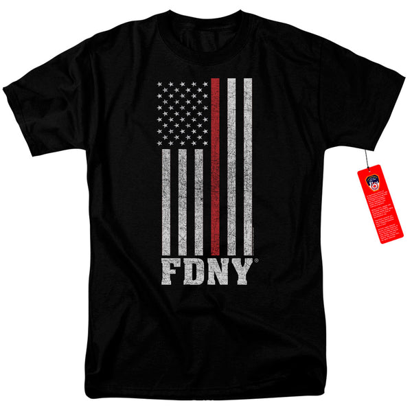 New York City - Thin Red Line Adult Regular Fit Short Sleeve