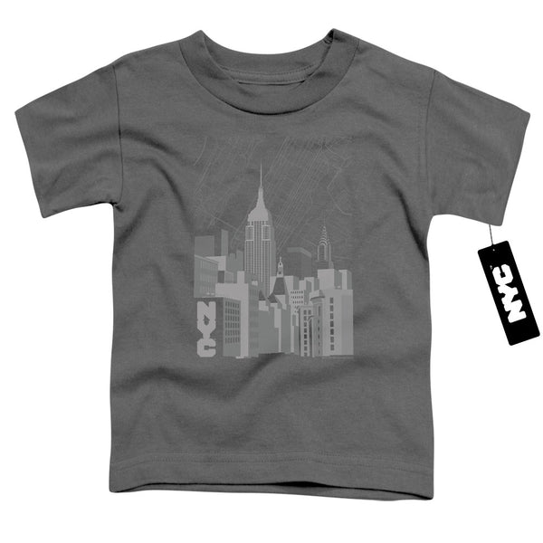 New York City - Manhattan Monochrome Toddler Short Sleeve