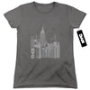 New York City - Manhattan Monochrome Women's Short Sleeve