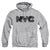 New York City - Nyc Map Fill Adult Pullover Hoodie