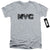 New York City - Nyc Map Fill Adult Slim Fit V Neck Cotton