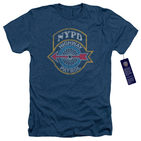 New York City - Highway Patrol Adult Regular Fit Heather Short Sleeve