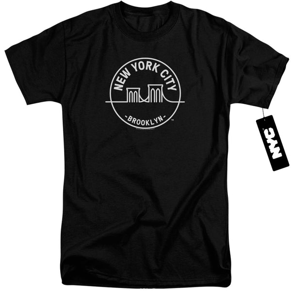 New York City - See Nyc Brooklyn Adult Tall Fit Short Sleeve