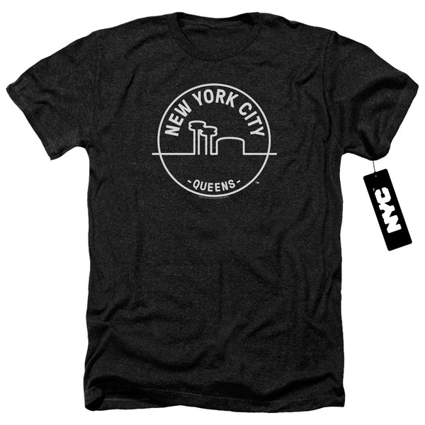 New York City - See Nyc Queens Adult Regular Fit Heather Short Sleeve