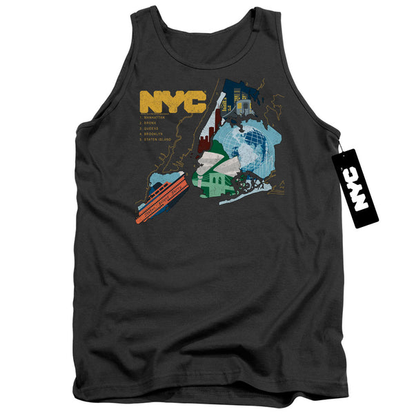 New York City - Five Boroughs Adult Tank Top