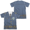 New York City - Police Uniform (Front - Back Print) Adult Regular Fit Short Sleeve 65 - 35 Poly - Cotton