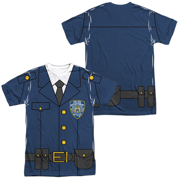 New York City - Police Uniform (Front - Back Print) Adult Regular Fit Short Sleeve 100% Poly