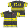 New York City - Firefighter Uniform (Front - Back Print) Youth Short Sleeve 100% Poly