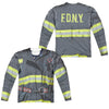 New York City - Fdny Uniform (Front - Back Print) L - S Adult Poly Crew