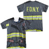 New York City - Fdny Uniform (Front - Back Print) Adult Regular Fit Short Sleeve 100% Poly