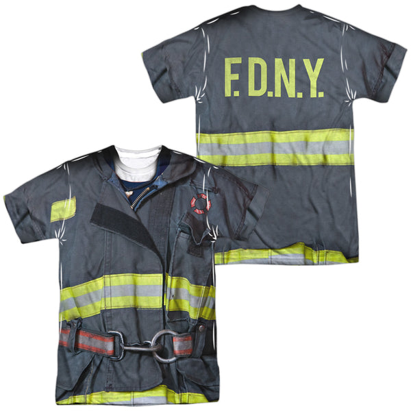 New York City - Fdny Uniform (Front - Back Print) Adult Regular Fit Short Sleeve 100% Poly