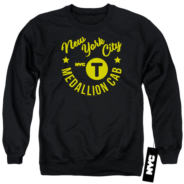 New York City - Nyc Hipster Taxi Tee Adult Crewneck Sweatshirt