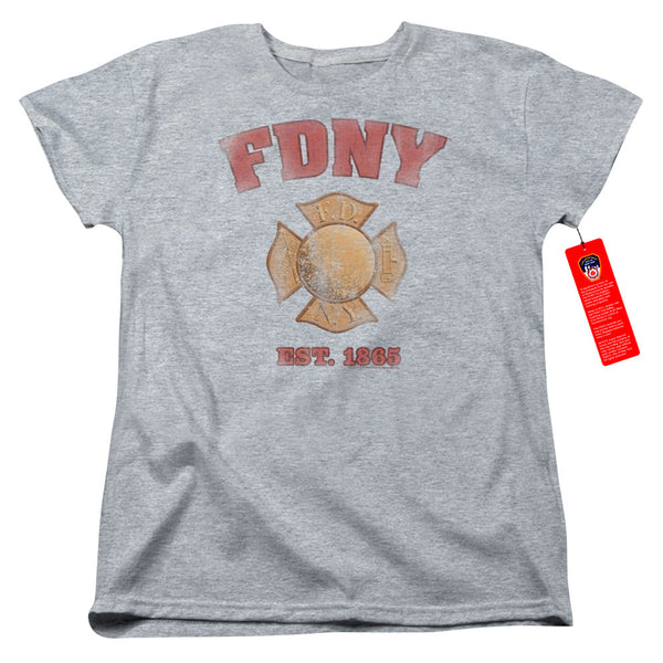 New York City - Fdny Vintage Badge Women's Short Sleeve