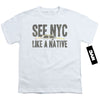 New York City - Nyc Like A Native Youth Short Sleeve