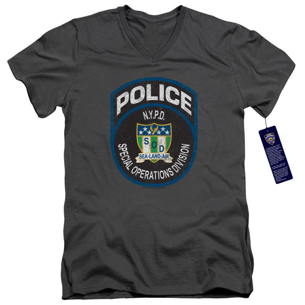 New York City - Special Ops Adult Slim Fit V Neck Cotton