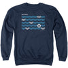 New York City - Waves Adult Crewneck Sweatshirt