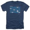 New York City - Waves Adult Regular Fit Heather Short Sleeve