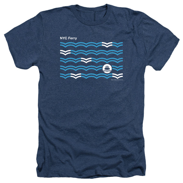 New York City - Waves Adult Regular Fit Heather Short Sleeve