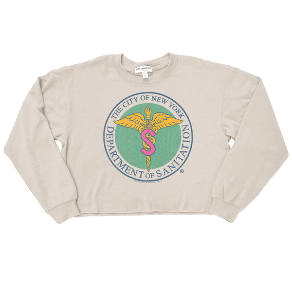 New York City - Nyc Dept Of Sanitation Crop Sweatshirt