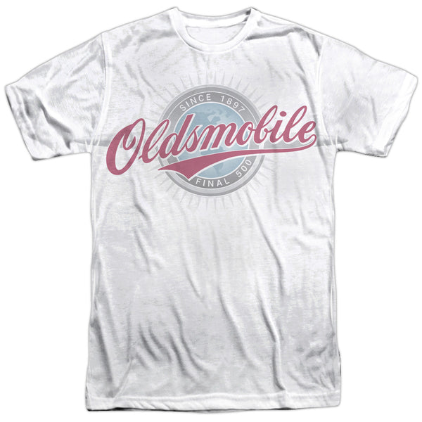 Oldsmobile - Oversized And Faded Logo Adult Regular Fit Short Sleeve 100% Poly