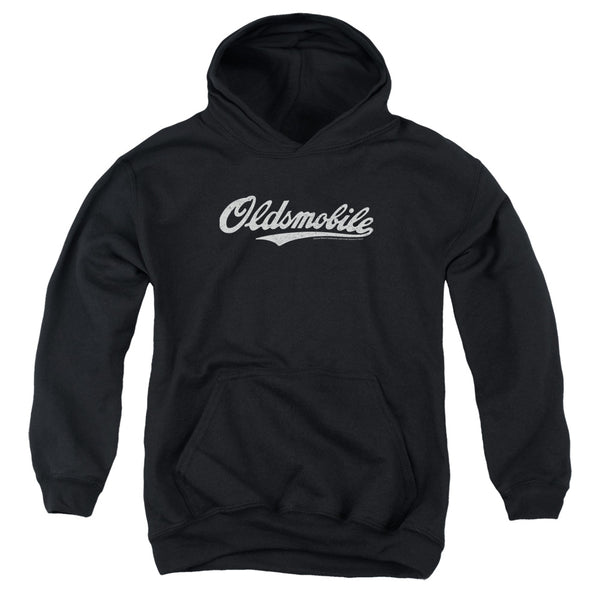 Oldsmobile - Oldsmobile Cursive Logo Youth Hooded Sweatshirt