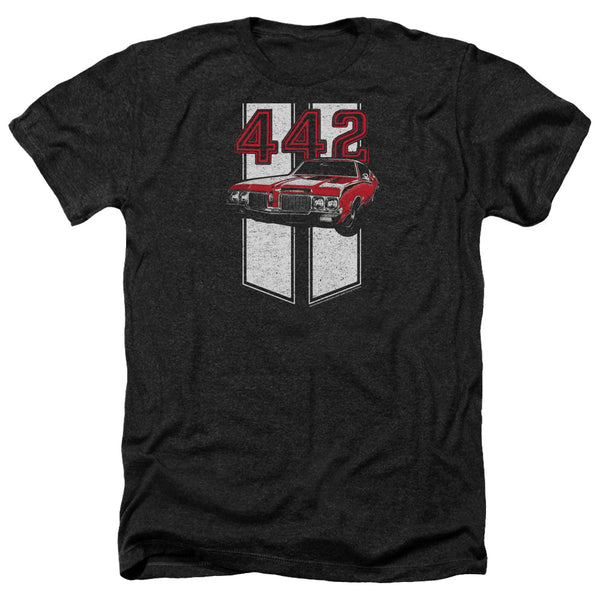 Oldsmobile - 442 Adult Regular Fit Heather Short Sleeve