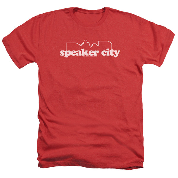 Old School - Speaker City Logo Adult Regular Fit Heather Short Sleeve