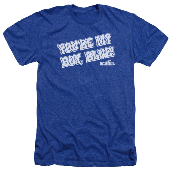 Old School - My Boy Blue Adult Regular Fit Heather Short Sleeve