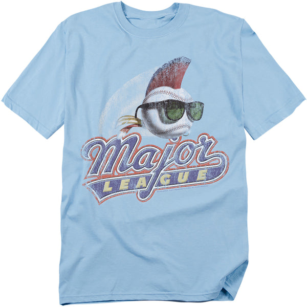 Major League - Distressed Logo Adult Regular Fit Short Sleeve