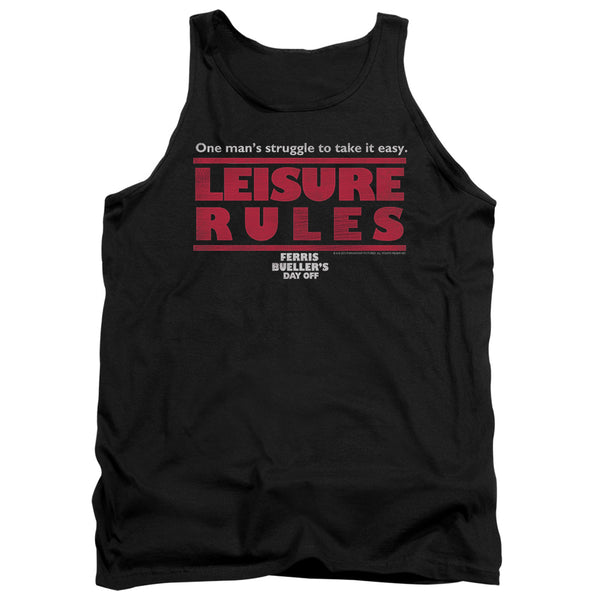 Ferris Bueller - Leisure Rules Adult Tank Top