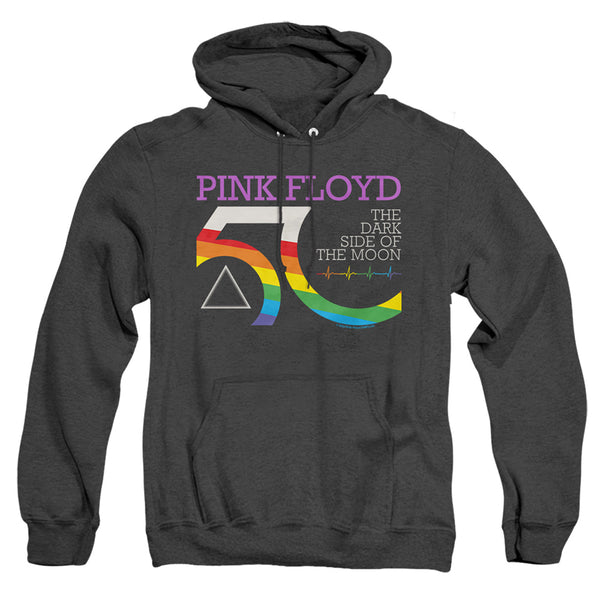 Pink Floyd - 50Th Logo Adult Heather Hoodie