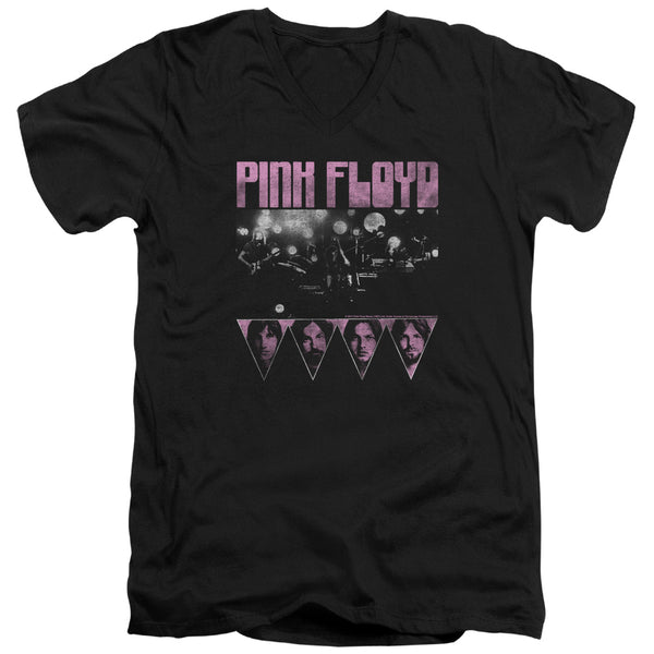Pink Floyd - Pink Four Adult Slim Fit V Neck Cotton