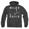 Miles Davis - Monochrome Adult Heather Hoodie