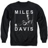 Miles Davis - Monochrome Adult Crewneck Sweatshirt