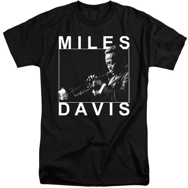 Miles Davis - Monochrome Adult Tall Fit Short Sleeve