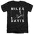 Miles Davis - Monochrome Adult Slim Fit V Neck Cotton