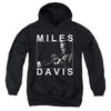 Miles Davis - Monochrome Youth Hooded Sweatshirt