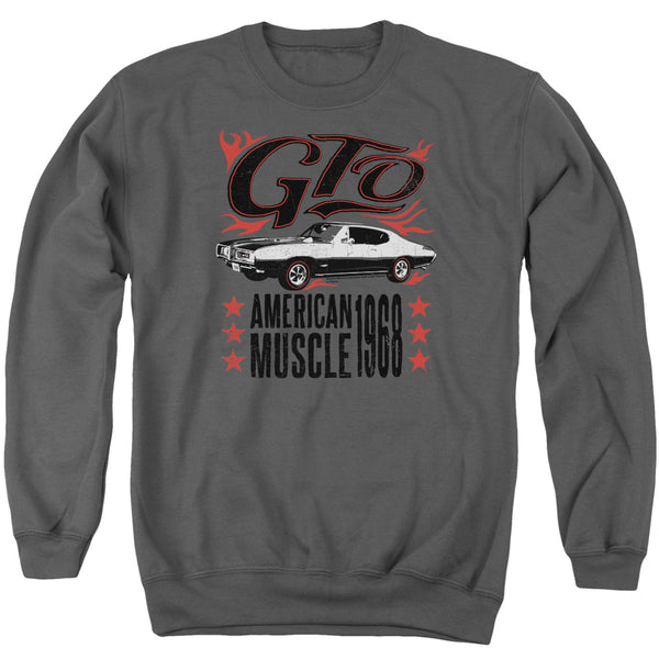 Pontiac - GTO Flames Adult Crewneck Sweatshirt