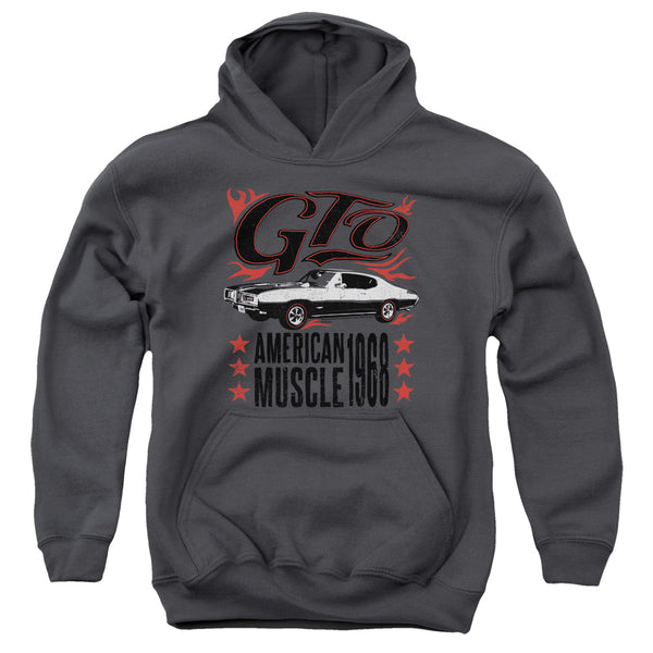 Pontiac - GTO Flames Youth Hooded Sweatshirt